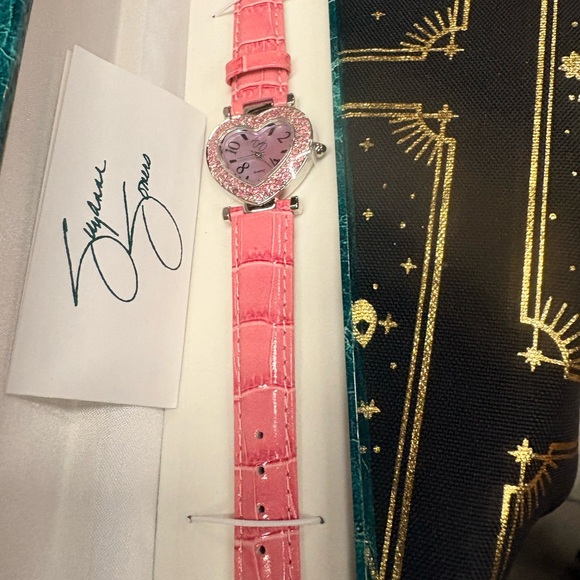 Pink Heart-Shaped Women's Watch by Suzanne Somers - Picture 2 of 3